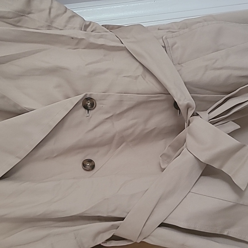 NWT Coveteur The Drop Beige Trench Coat - Size Small Oversized $125 New - Picture 6 of 8